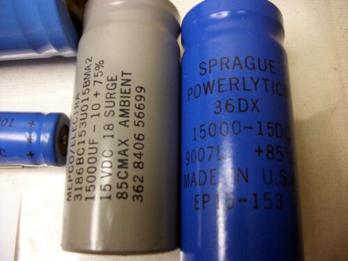 4 Capacitors Mallory Sprague Mepco 36DX-15000 MORE