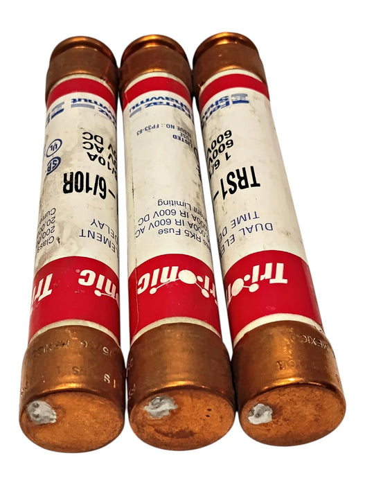 Ferraz Shawmut TRS1-6/10R 600 V AC/DC 1.6 A Current-Limiting Time-Delay Fuses