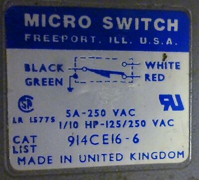 Microswitch 914CE16-6 Limit Switch