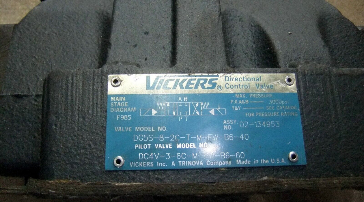 Vickers DG5S-8-2C-T-M-FW-B6-40 / DG4V-3-6C-M-FW-B6-60 Control Valve