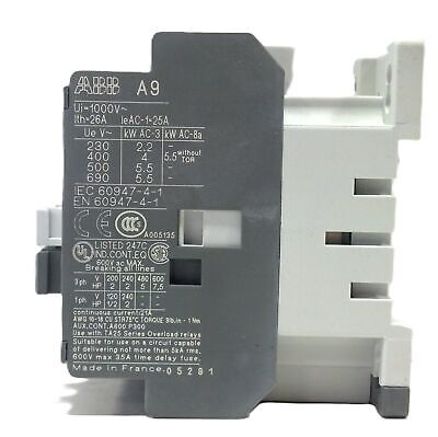 ABB A9-30-10-84 26 A 690 V AC / 220 V DC 50/60 Hz Contactor