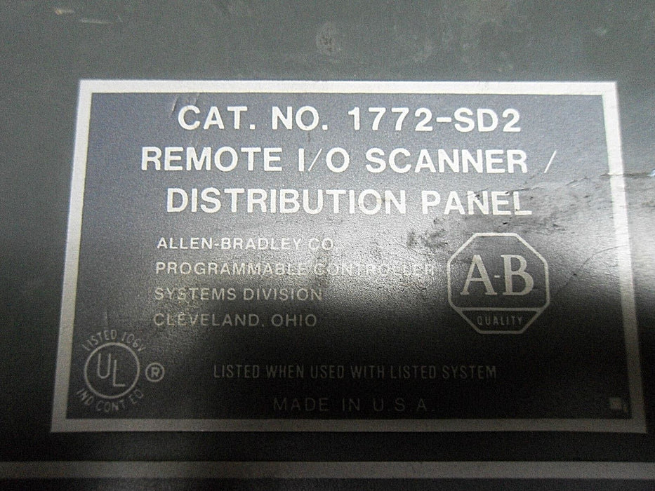 Allen-Bradley 1772-SD2 Remote I/O Scanner Distribution Panel