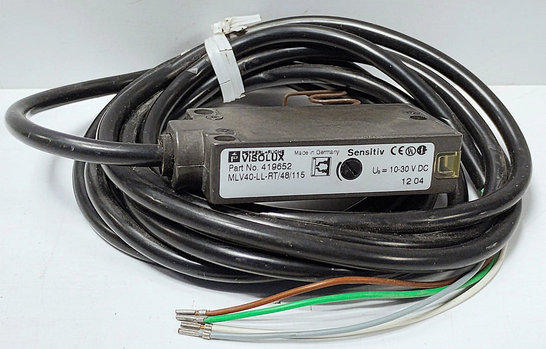 Pepperl Fuchs MLV40-LL-RT/48/115 419652 10-30 V DC Fiber Optic Sensor