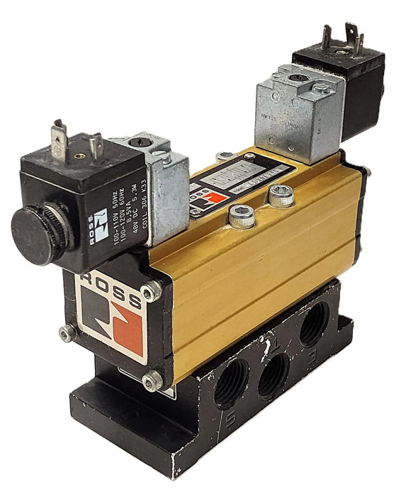 Ross Controls W6077B3411 1-10 bar Solenoid Valve w/ 100-120 VAC/48 VDC Coils