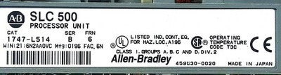 Allen-Bradley 1747-L514 Ser B Rev 6 SLC 500 5-24 V DC PLC Processor