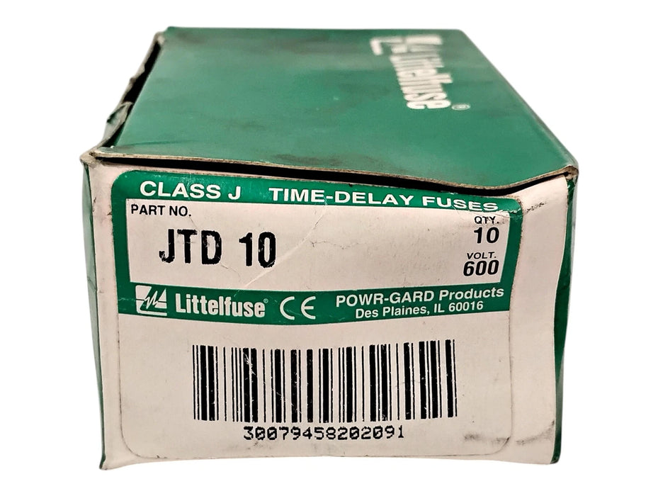Littelfuse JTD 10 600 V AC 10 A Class J Current-Limiting Time-Delay Fuses