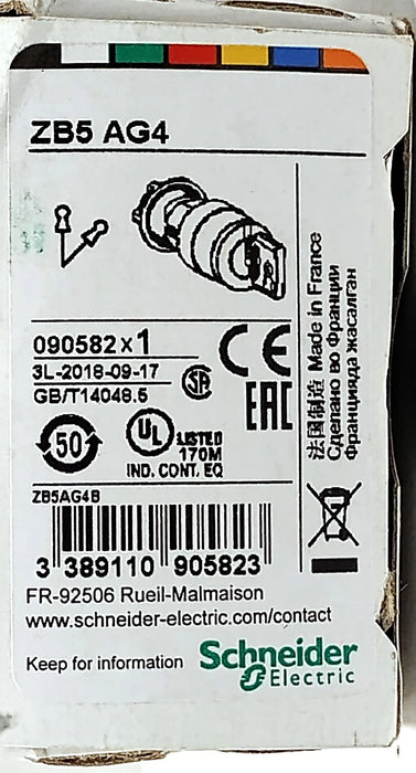 Schneider Electric ZB5-AG4 HARMONY 2 Position 22 mm Key Selector Switch Actuator