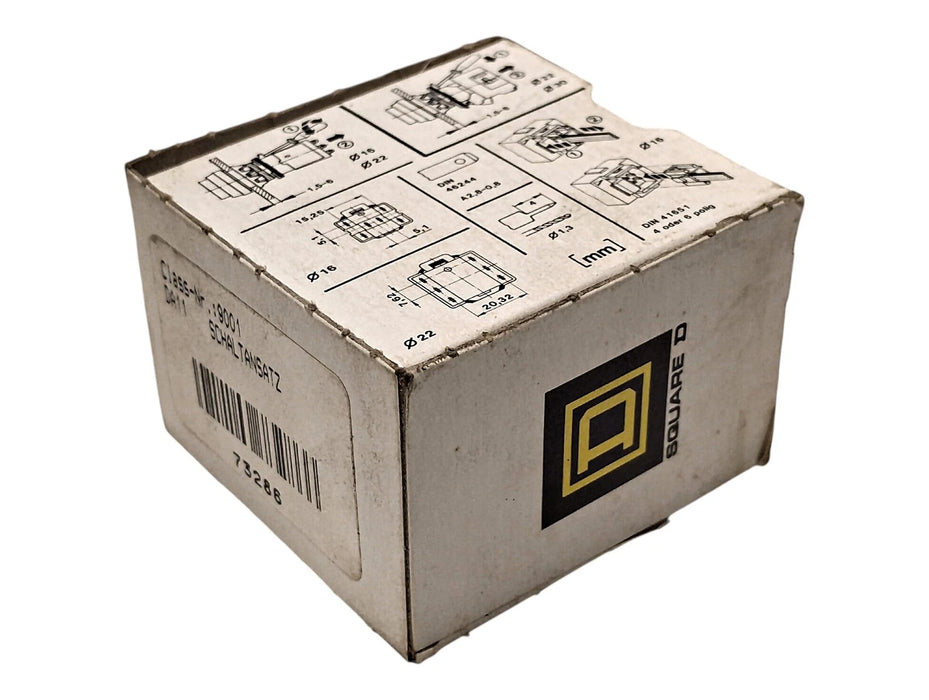 Square D 9001-D11 220/500 V AC 16 A 1 NO/1 NC Contact Block