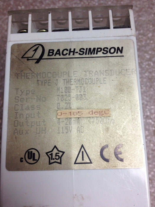 BACH-SIMPSON N100-TJ1 TYPE J THERMOCOUPLE TRANSDUCER