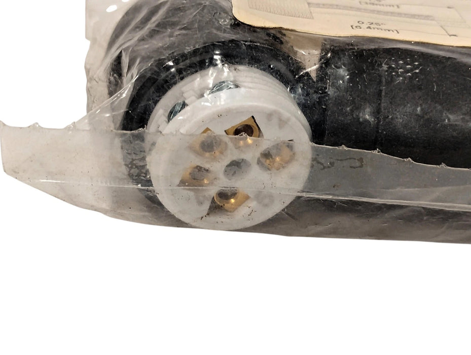 Numatics MC05M20000000000 600 V 8 A 5-Pin Female Circular Connector w/ Boot