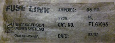 McGraw-Edison FL6K65 65A Fuse Link