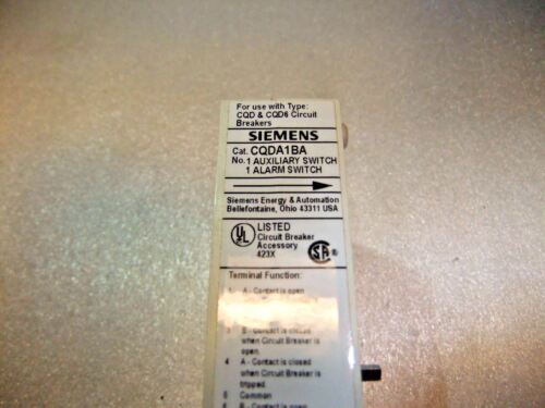 Siemens CQDA1BA Breaker Auxiliary Switch