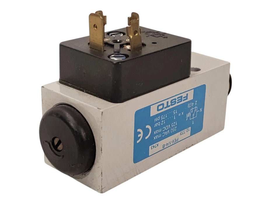 Festo PEV-1/4-B 10773 15-175 psi 125VDC/250VAC Pressure Switch