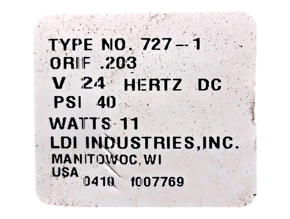 LDI Industries 727-1 24 V DC Solenoid Valve Coil