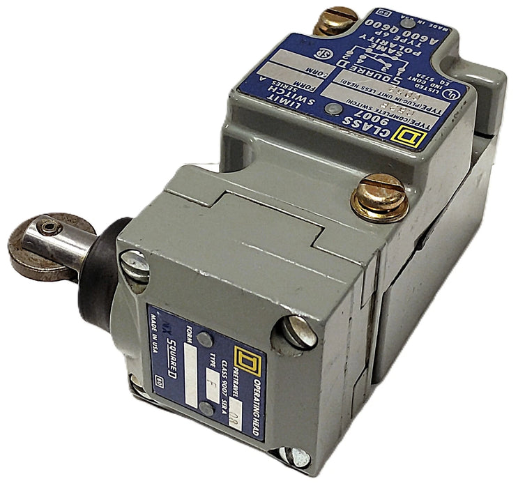 Square D 9007C52F 600 V Roller Plunger Limit Switch