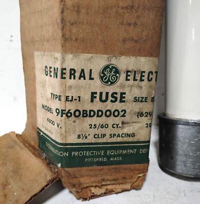 GE 9F60BDD002 5.5 KV 2E AMP 4800 V Size B Type EJI Fuse