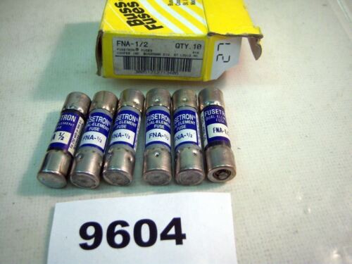 6 Cooper Bussmann FNA-1/2 Fuses