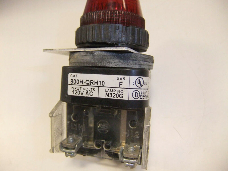 Allen-Bradley Indicator Light RED 800H-QRH10