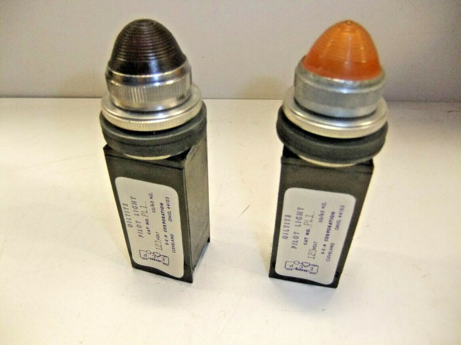 2 E-C-P Pilot Lights PL-1 Amber and Red