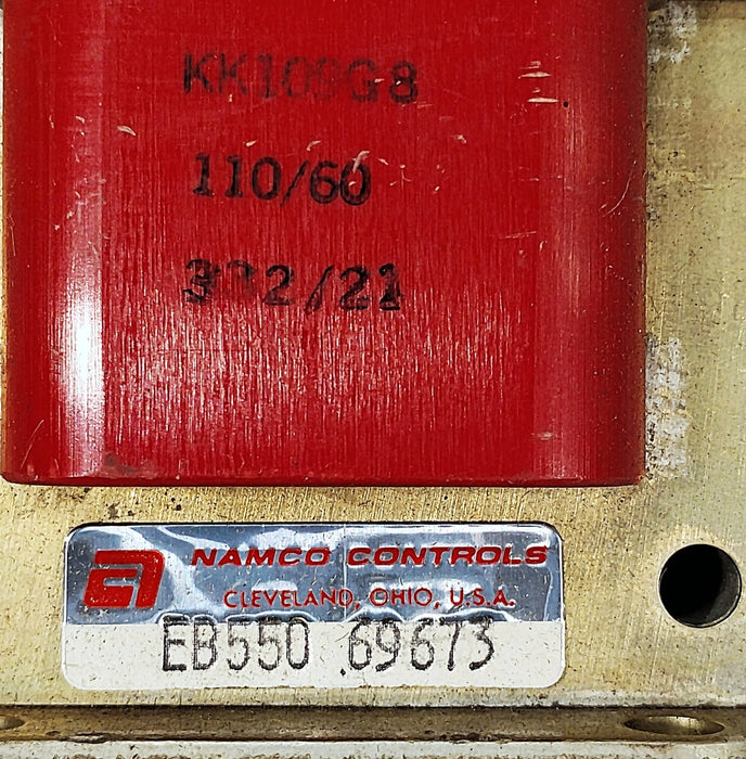 NAMCO EB550-69673 110 V AC Push-Type Linear Solenoid