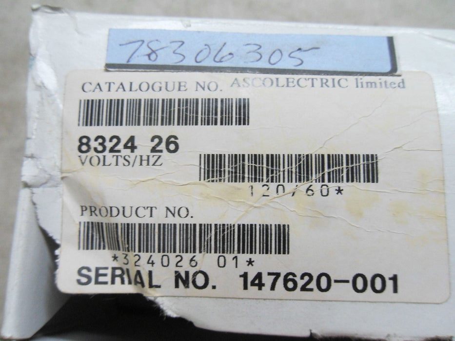 ASCO 8324 26 Solenoid Valve 120V 60HZ