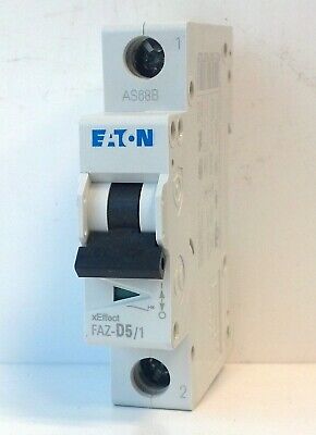 Eaton FAZ-D5/1-SP 277 VAC / 48 VDC 5A 1P Miniature Supplementary Protector