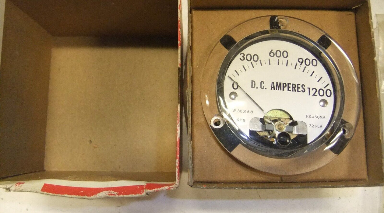 Triplett DC Amp Meter 0-1200 Amperes W-8061A-9