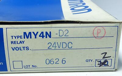 Omron MY4N-D2-DC24 24 V DC Plug-in Miniature Ice Cube Power Relay