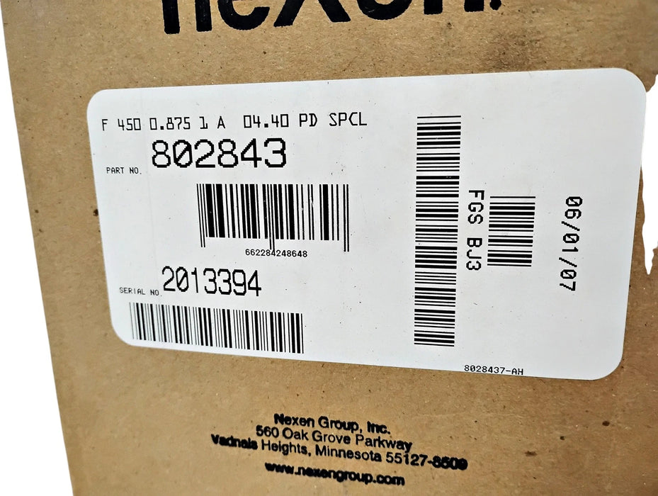 Nexen 802843 F 450 7/8 in Air Engaged Shaft Mount Friction Clutch