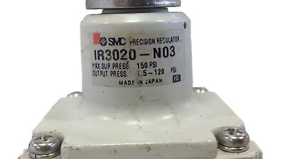 SMC IR3020-N03 150 PSI Supply 1.5 - 120 PSI Output Precision Pneumatic Regulator