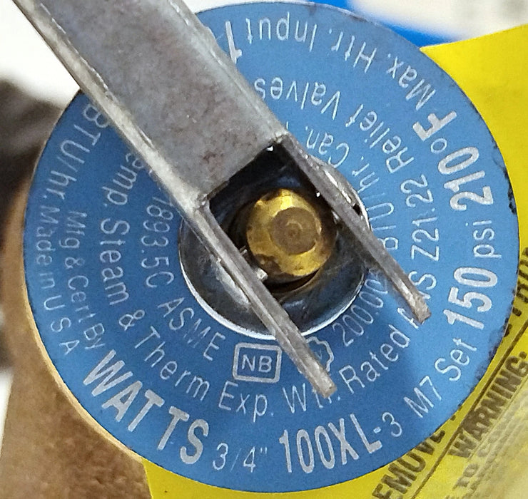 Watts 100XL-3 M7 3/4" Blue Ribbon Temperature and Pressure Relief Valve