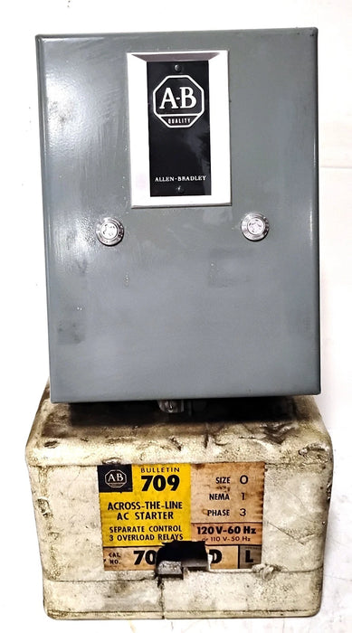 Allen-Bradley 709-AAD Size 0 Across the Line Starter w/ 709-AOD103