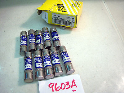 10 Cooper Bussmann FNA-10 Fuses 10A Time Delay