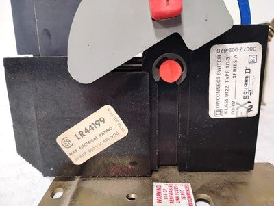 Square D 9422-TD3 600 V AC/DC 60 A Disconnect Switch