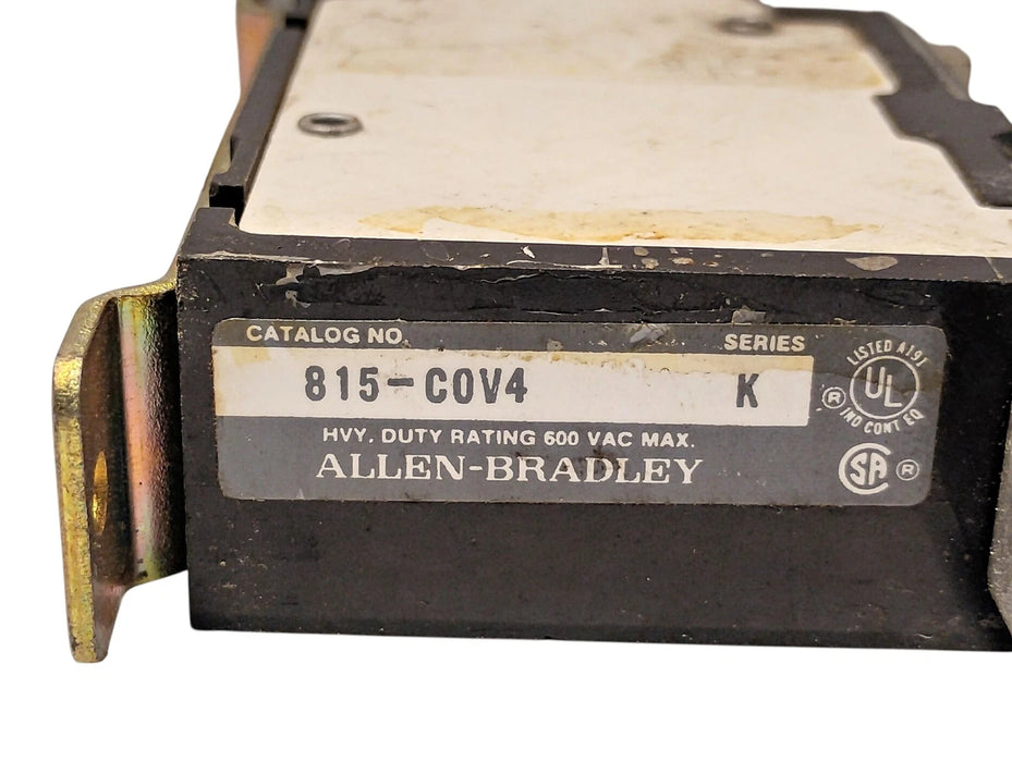 Allen-Bradley 815-COV4 Series K 600 V AC NEMA Size 2 Overload Relay for Starter