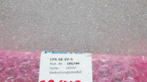 Festo CPX -GE-EV-S INTERLINKING BLOCK