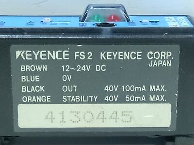 KEYENCE FS2-60P 12-24 V DC Photoelectric Proximity Sensor
