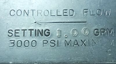 Parker PCK820S 1.00 GPM 3000 psi Hydraulic Flow Control Valve
