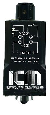 ICM BDR115A21X5 120 V AC 10 A 1/6 hp 0.1-5 sec Time Delay Relay