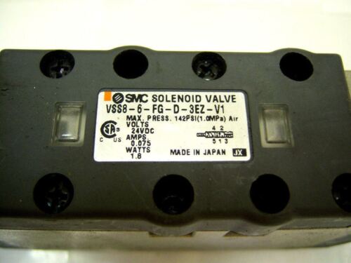 SMC Solenoid Valve VSS8-FG-D-3EZ-V1 24VDC 1.8W