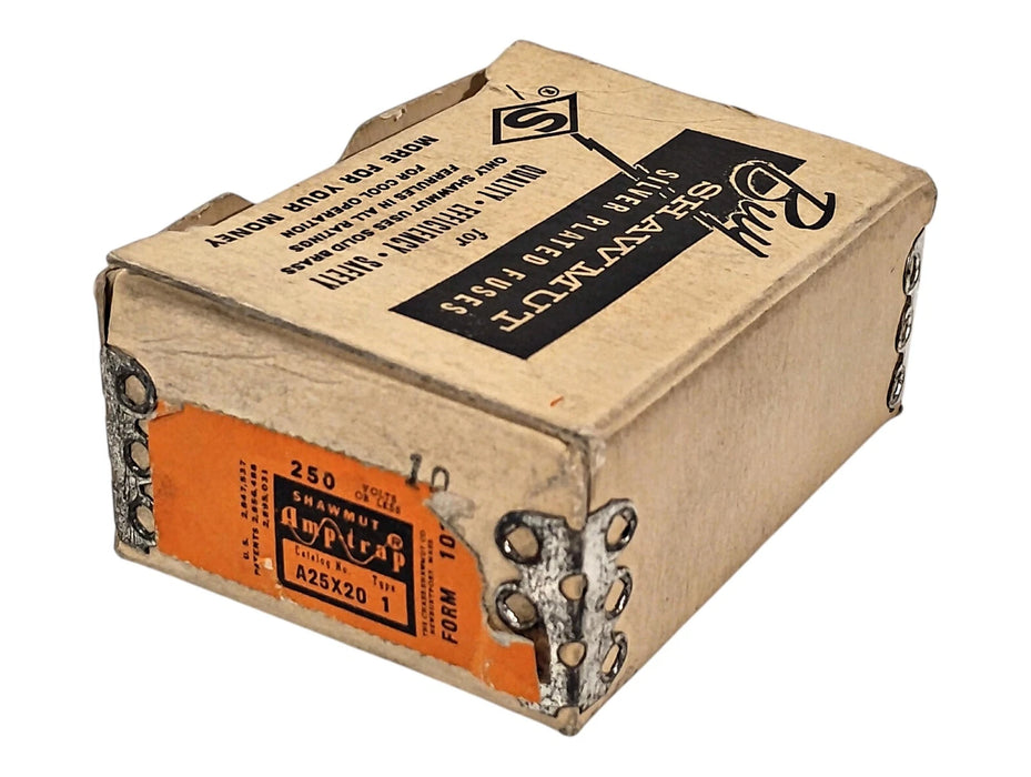 Shawmut A25X20-1 250 V AC/DC 20 A Current-Limiting Very Fast-Acting Fuses