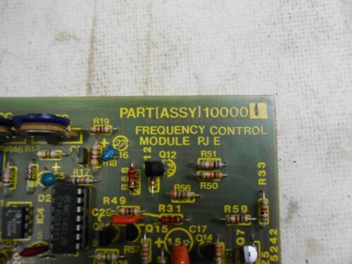 1 PARAMETRICS 100001 FREQUENCY CONTROLLER PJE CARD