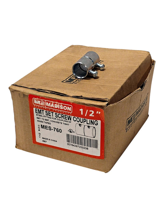 Madison Electric MES-760 1/2 in EMT Conduit Set Screw Coupling