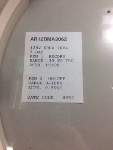 Honeywell AR12BMA3062 CHART RECORDER