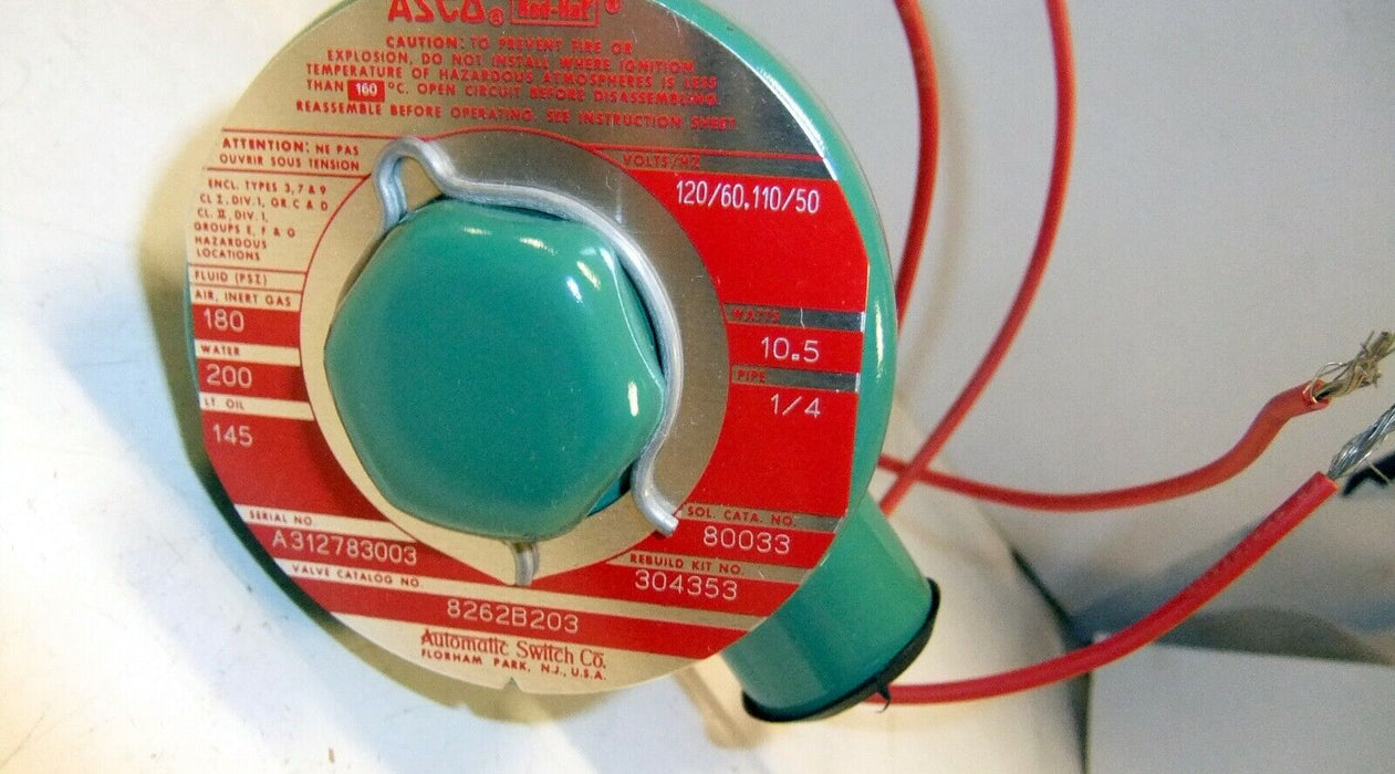 ASCO Valve 1/4" 110/50 120/60 8262B203