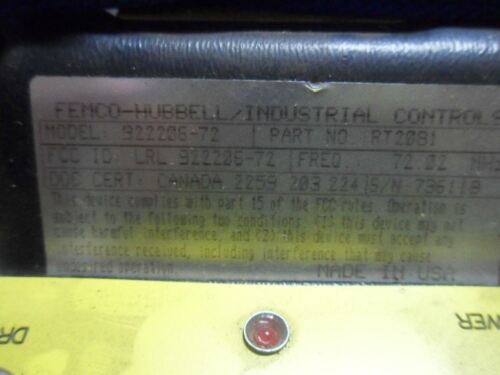 1 Hubbell 922206-72 RT2081 RIGGING CONTROLLER