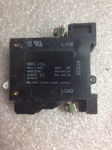 3 IDEC NRC-111L-.5A-AD Circuit Breakers