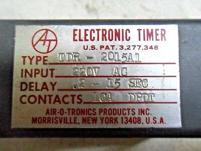 Air-O-Tronics TDR-2015A1 Electronic Timer