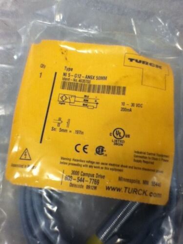 Turck NI5-G12-AN6X-50MM Cable