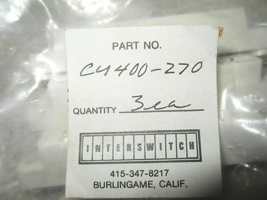 Lot Of 3 Nib Interswitch Cu400-270 Connectors